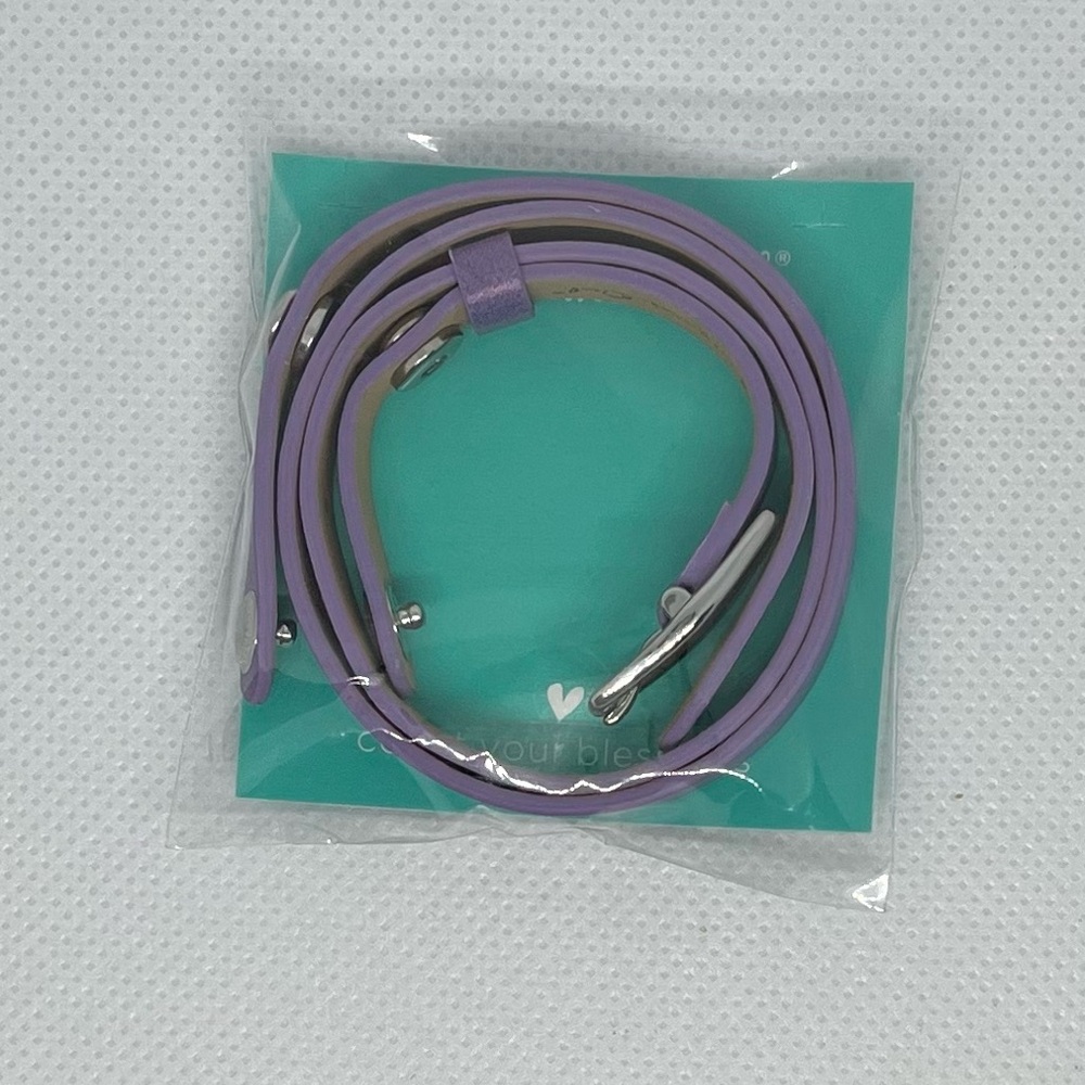 Origami Owl Lavender Wrap Bracelet